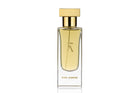 Studio photograph of a ‘Riad Jasmine’ perfume bottle by Azman Perfumes in collaboration with Chris Maurice, set against a white background. The bottle reflects a pale yellow, veggie, and mysterious aesthetic, highlighting elements such as berries, date, and oud.