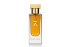 Studio shot of the 'Killer Vavoom' perfume bottle by Azman Perfumes, created in collaboration with Miguel Matos, renowned Fragrantica writer and independent nose. The fragrance features notes of chocolate, Osmanthus, and iris, captured against a white background