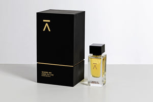 Azman perfumes has launched Where we used to live perfumes in collaboration with famous perfumer/nose Euan McCall He is famous for his own Jorum Studio fragrances as well as for senyoko and neandertal perfumes. Where we used to live is made of honeysuckle, magnolia, black current buds, vanilla, rose, saffron, oud from assam etc. Where we used to live deluxe bottle  with box in white background studio shot.